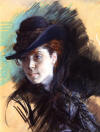 Girl In A Black Hat, by Giovanni Boldini