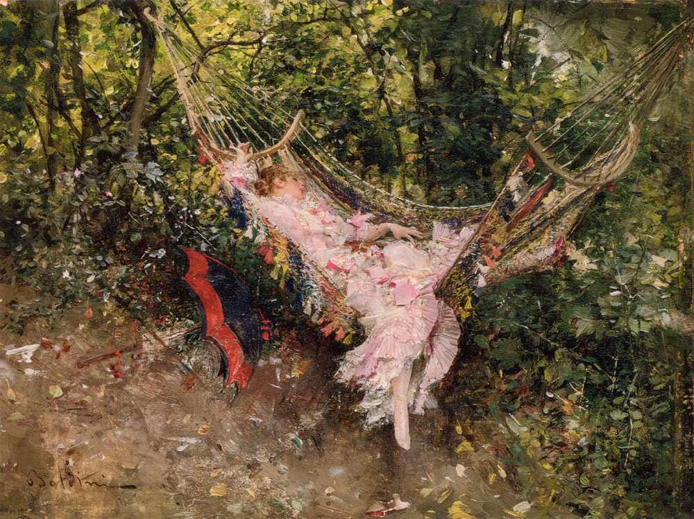 The Hammock, by Giovanni Boldini